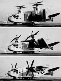 Photo series showing the wing tilting.